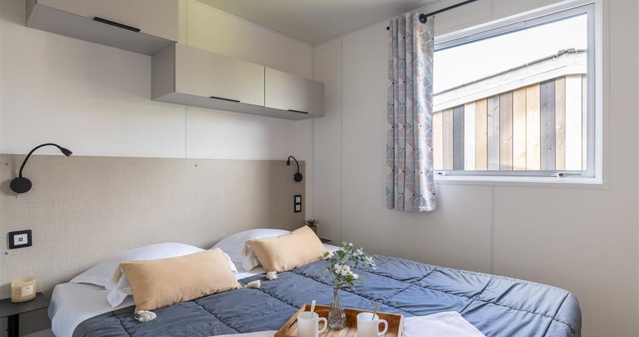Cabane Perrosienne 3ch 6p à Perros Guirec au Village Perrosien chambre parents