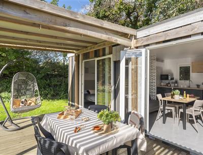 Cabane Perrosienne Premium  2ch 4p à Perros Guirec - terrasse 2